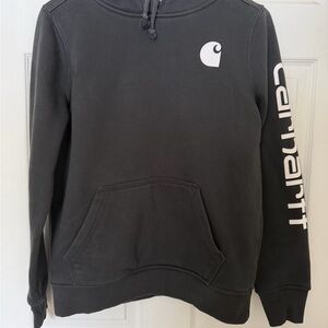 Womens Size XS 0-2 Black Carhartt Sweatshirt with Logo